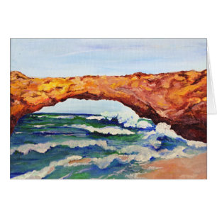 Cartão Ponte natural em Aruba