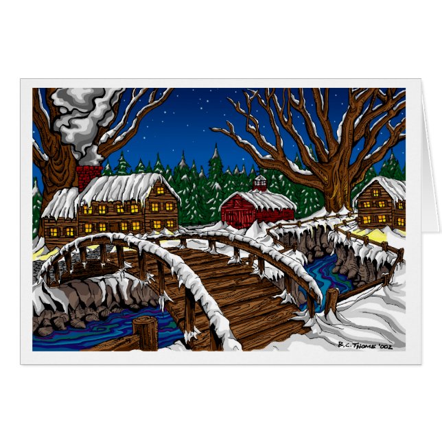 Cartão Ponte nevado (Frente Horizontal)