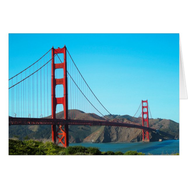 Cartão Ponte ouro Gate (Frente Horizontal)