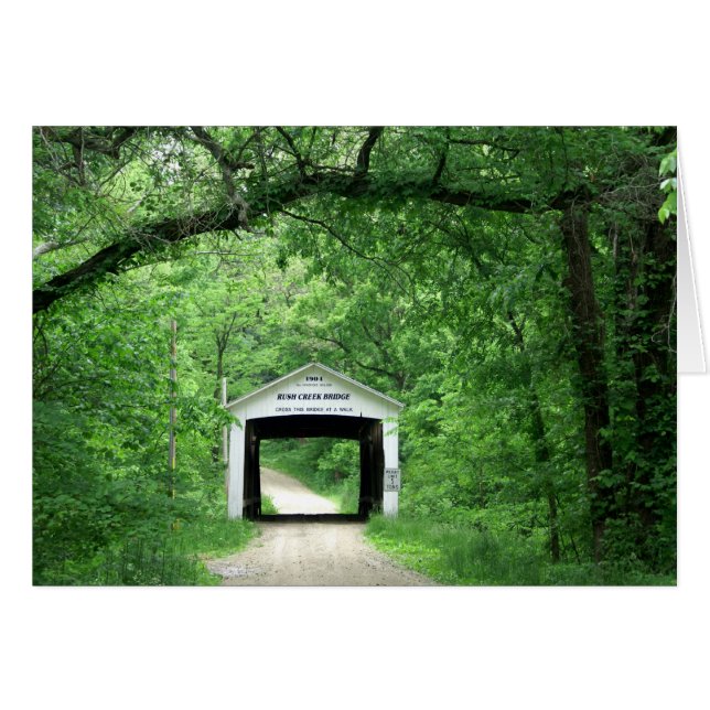 Cartão Ponte Rush Creek (Frente Horizontal)