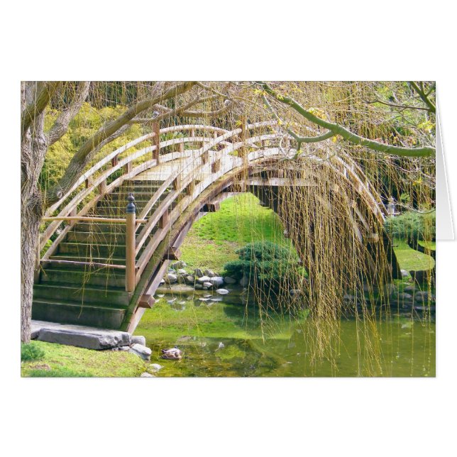 Cartão Ponte sobre a água_ (Frente Horizontal)