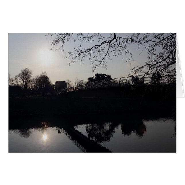 Cartão Ponte sobre um rio (Frente Horizontal)