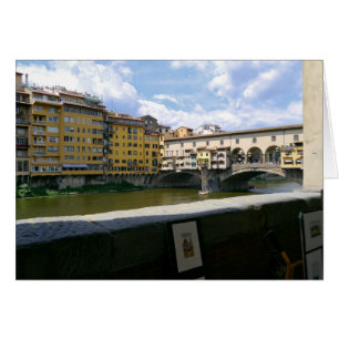 Cartão Ponte Vecchio Florença Italia