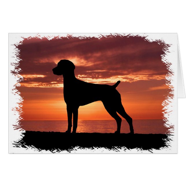 Cartão Ponteiro alemão Shorthired (Frente Horizontal)