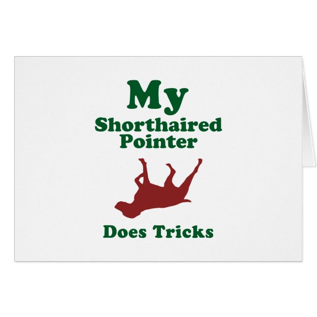 Cartão Ponteiro de cabelos curtos alemão (Frente Horizontal)