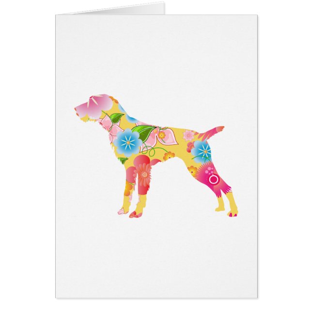 Cartão Ponteiro Wirehaired alemão (Frente)