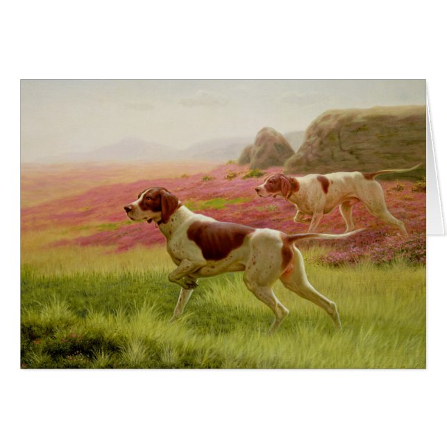 Cartão Ponteiros em uma paisagem, século XIX (Frente Horizontal)