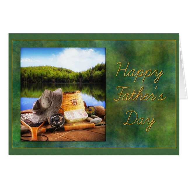 Cartão Ponto de Pesca do Pai (Frente Horizontal)