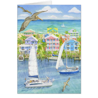 Cartão Ponto de vista do pelicano