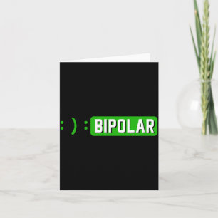 Cartão Ponto e vírgula Bipolar Mania Doença Mental Ansied