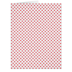 Cartão Pontos de Cor-de-Rosa Coral por Shirley Taylor