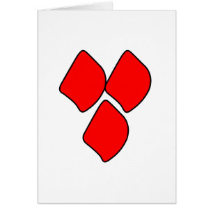 Cartão Pontos do amor - vermelho