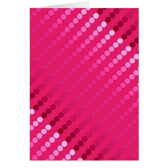 Cartão Pontos satíricos - tons cor-de-rosa fuchsia (Frente)