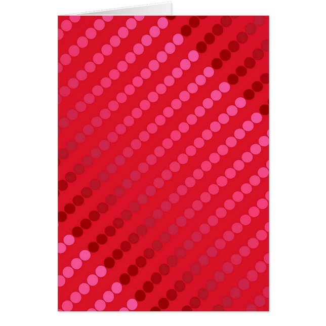 Cartão Pontos satíricos - tons de vermelho profundo (Frente)