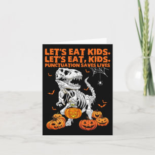 Cartão Pontuação Eat Kids De Vamos Halloween Salva Vidas