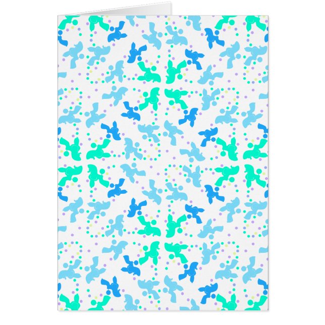 Cartão Poodle blue point (Frente)