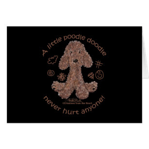 Cartão Poodle Doodle
