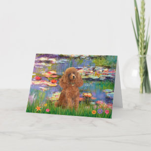 Cartão Poodle (Dourado 10) - Lírios 2