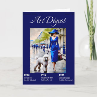 Cartão Poodle Parisiense E Pets