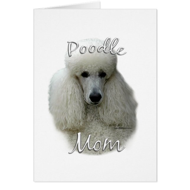 Cartão Poodle (what) Mãe 2 (Frente)