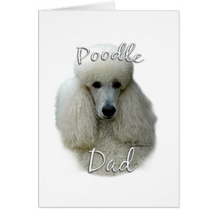 Cartão Poodle (wht) Pai 2