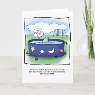 Cartão Pool Shark Humorous Birthday Card