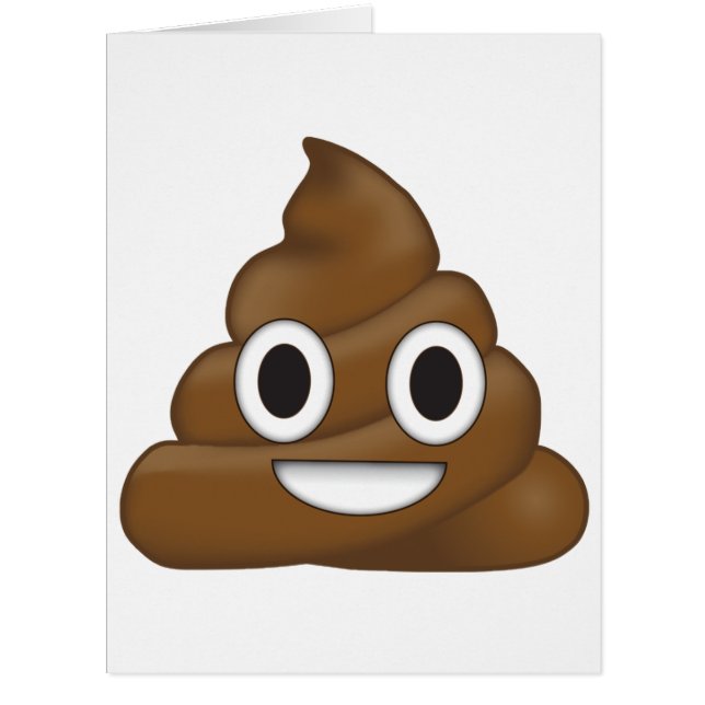 Cartão Poop Emoji (Frente)