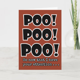Cartão POOP emoji engraçada aniversário de criança de bri