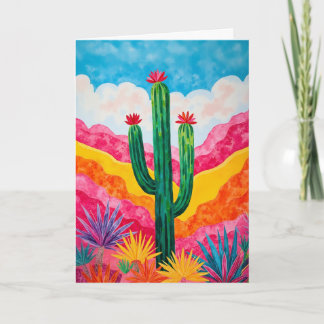Cartão Pop Art Cactus Southwest Stationery