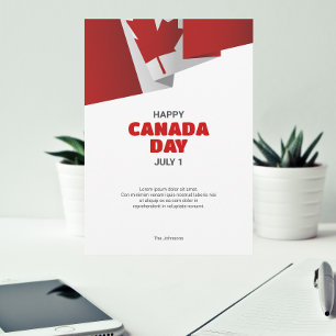 Cartão Pop Art canadense   Feliz Dia do Canadá