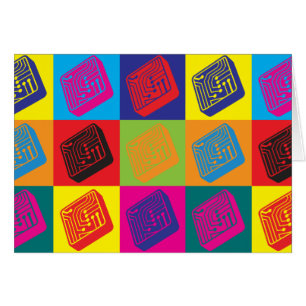 Cartão Pop art da engenharia elétrica