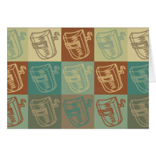 Cartão Pop art da soldadura