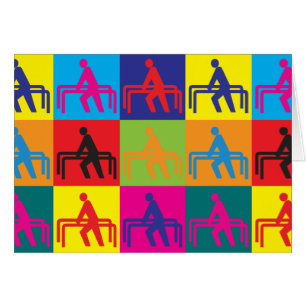 Cartão Pop art da terapia