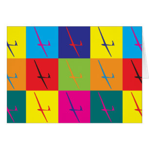 Cartão Pop art de deslizamento