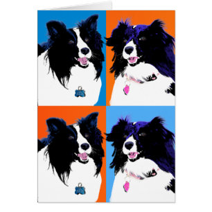Cartão Pop art de Shelties