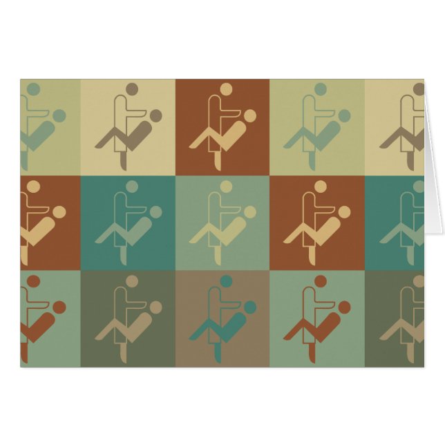 Cartão Pop art dental da higiene (Frente Horizontal)