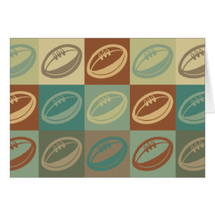 Cartão Pop art do rugby