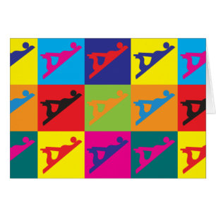 Cartão Pop art do Woodworking