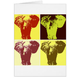 Cartão Pop Art Elephant
