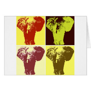 Cartão Pop Art Elephant