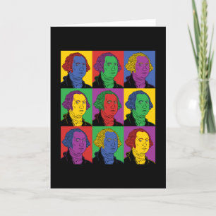 Cartão Pop Art George Washington