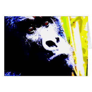 Cartão Pop Art Gorilla