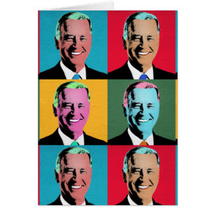 Cartão Pop Art Joe Biden