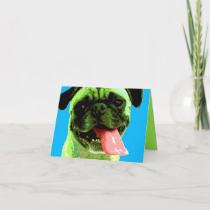 Cartão Pop Art Pug