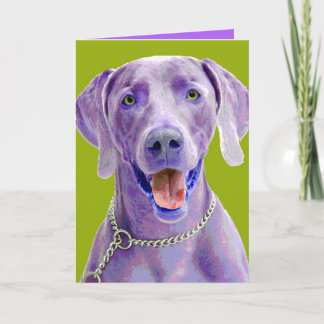 Cartão Pop Art Weimaraner