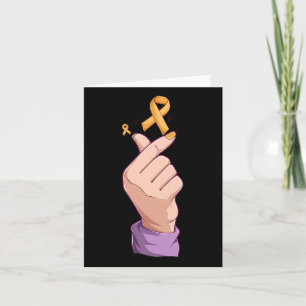 Cartão Pop coreano Figurume Infantil Cancer Consciência B