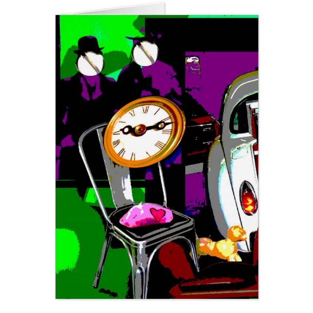 Cartão Pop de Colagem Faux (Frente)