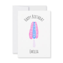 Pop de Sorvete de aquarela no dia 4 de julho