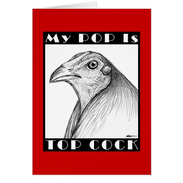 Cartão Pop é Cockbird Superior (Frente)
