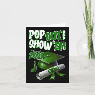 Cartão Pop Engraçado E Mostra-Lhes Mais velho Cl Do Gradu